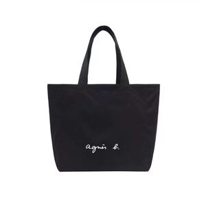 アニエスベー Lサイズ agnes b トートバッグ ブラック 黒