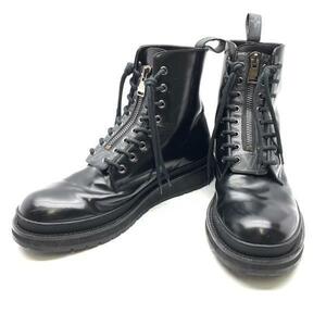 LOUIS VUITTON ルイヴィトン 1A49I ブラックアイスライン アンクルブーツ カーフレザー 8 1/2 （26.5cm） メンズ 靴 管理RY21004660