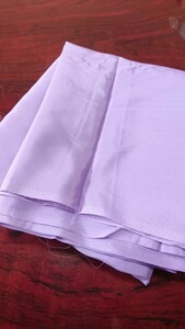 キュプラ はぎれ 裏地 生地 変わり織り ジャガード ちりめん織り 92cm巾×2m 薄紫