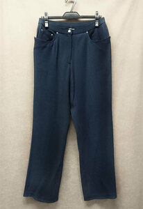 [ Italiya GK]# прекрасный товар # стрейч брюки * размер 11* мягкий темно-синий { включая доставку!}