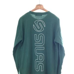 ☆SILAS サイラス☆プリント長袖ロングTシャツロンTグリーンL