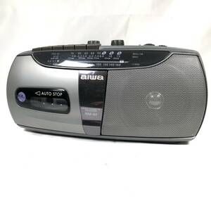 お買い得！通電確認済み AIWA アイワ ラジオ カセット レコーダー RM-61 ラジカセ NZN0K1401