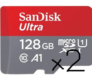 SanDisk Ultra SDSQUA4-128G-GN6MA (128GB)2枚セット