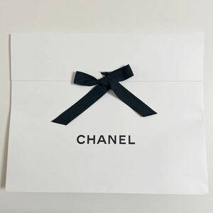 即決☆CHANEL シャネル 封筒型 紙袋 袋 ショッパー ショップ袋 大 40×33×7.5cm ①