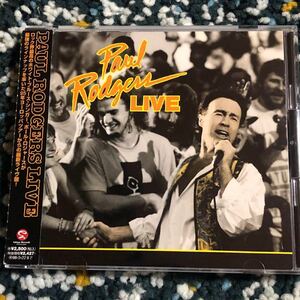 【国内盤CD】ポール・ロジャース『ライヴ』〜フリー→バッド・カンパニー→再結成クィーンのVoを務めたスーパーボーカリストのライブ!