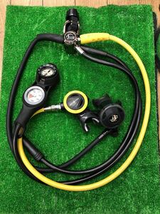 ○EW7015 Bism spiral flow ism AQUALUNG レギュレータ オクトパスセット○