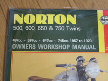 ★NORTON 500 600 650 750 TWINS 1957-1970 ヘインズマニュアル 整備_画像2