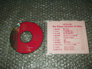 CD▼「APOLLON New Releases Information '93 Winter」PR品～徳永英明/class/井上健英/BAG/市川陽子/GAUCH!/浅井ひろみ