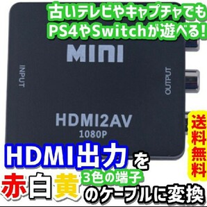 HDMI→RCA 変換アダプタ