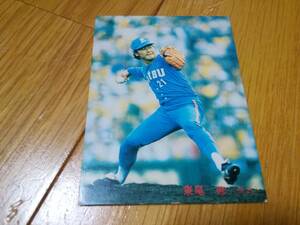 昭和レトロ/カルビープロ野球スナックカード/1987年/西武ライオンズ/東尾修/ベースボールカード/野球カード/