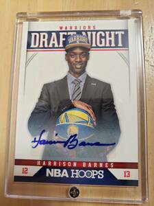 SP サイン 2012 -13 Panini Hoops Draft Night HARRISON BARNES Auto RC / ハリソン バーンズ Autograph 