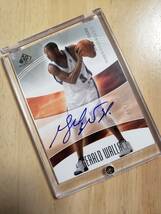 100枚限定 サイン 2004 -05 UD SP Games Used GERALD WALLACE Auto　(#/100) / ジェラルド ウォーレス Autograph_画像9