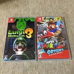 【Switch】 スーパーマリオオデッセイ、ルイージマンション3 2本セット