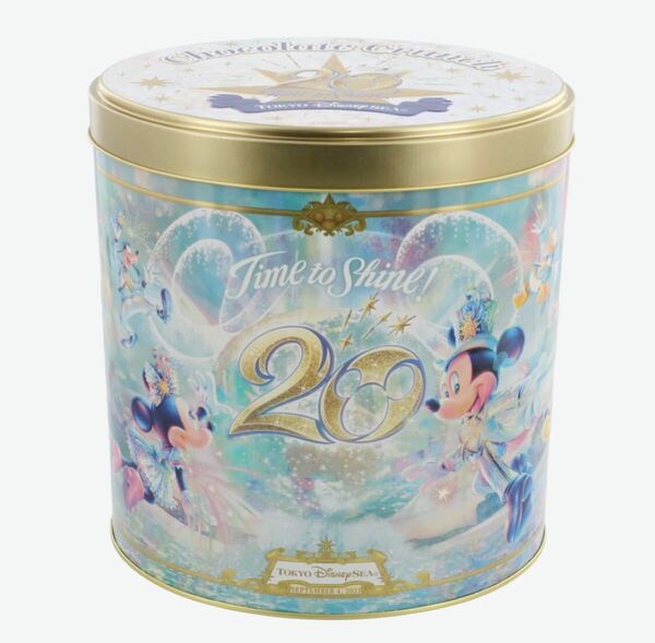 ディズニーシー 20周年 チョコレートクランチ缶 ※缶のみ