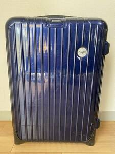 RIMOWA×Lufthansa SALSA リモワ×ルフトハンザ サルサ スーツケース ブルー キャリーバッグ 2輪 821.91 機内持ち込みサイズ ジャンク