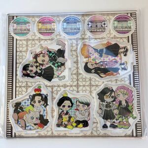 鬼滅の刃 吾峠呼世晴 原画展 アクリルminiフィギュア5個セット/炭治郎カナヲ善逸禰豆子伊之助アオイ甘露寺伊黒愈史郎珠世
