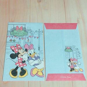 134* Disney Minnie Mouse New Year's gift sack pochi sack Mini envelope 3 sheets daisy Duck 