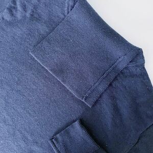 used XS UNIQLO ユニクロ メンズ エクストラファインメリノ タートルネックセーター ネイビー 紺 ウール ニット オンライン限定