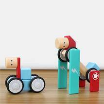 マグネットブロック 磁石ブロック マグネットおもちゃ 知育玩具 立体パズル 組み立て 積み木 モデルDIY ギフトクリスマス 贈り物 6ピース_画像5