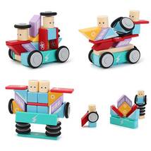 マグネットブロック 磁石ブロック マグネットおもちゃ 知育玩具 立体パズル 組み立て 積み木 モデルDIY ギフトクリスマス 贈り物 6ピース_画像6