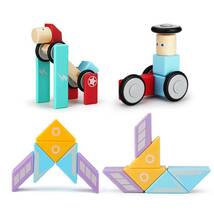 マグネットブロック 磁石ブロック マグネットおもちゃ 知育玩具 立体パズル 組み立て 積み木 モデルDIY ギフトクリスマス 贈り物 6ピース_画像7