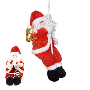 サンタクロース ペンダント人形 吊り装飾用 単品 3D立体感 クリスマスツリー飾り ドアの装飾 クリスマスデコレーション 36cm