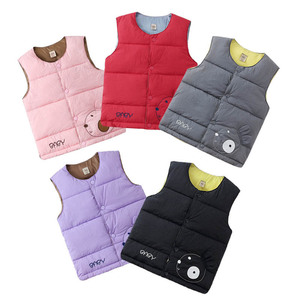  Kids down vest child clothes no sleeve protection against cold the best man girl autumn winter spring outer protection against cold the best sleeveless snowsuit commuting to kindergarten going to school 