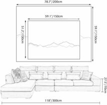 タペストリー 壁掛け壁画 北欧風 装飾用品 おしゃれ モダンなアート 部屋 窓カーテン_画像2