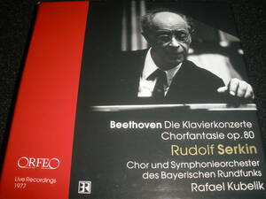 ゼルキン クーベリック ベートーヴェン ピアノ協奏曲 全集 合唱幻想曲 1 2 3 4 5番 皇帝 バイエルンライヴ Beethoven Serkin Kubelik ORFEO