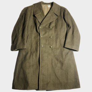 NOS! 50's フレンチアーミー ダブルブレステッド ウール コート FRENCH ARMY DOUBLE BREASTED WOOL COAT デッド DEAD STOCK レア VINTAGE