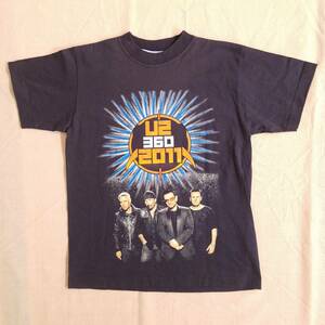 魅惑のバンドT特集! 10s『U2 / 360゜TOUR 2011(ゲスト：レニークラヴィッツ)』ツアーTシャツ SOUTHPOLEボディ 米国製 ネイビー S／ロックT