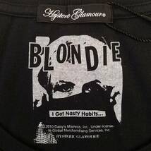 魅惑のバンドT特集! デッドストック『HYSTERIC GLAMOUR(ヒステリックグラマー) × BLONDIE(ブロンディ)』半袖Tシャツ 日本製 黒 F／ロックT_画像3