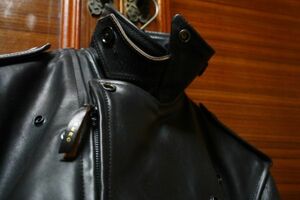  another .special order made Horse Hyde aero leather rider's jacket # Thunderbolt Schott Buco real mccoy Lewis Leathers 