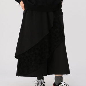 新品◆フラボア FRAPBOIS フィーバー ガウチョパンツ◆ロングキュロット◆黒