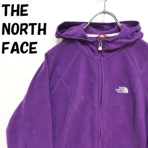 【人気】THE NORTH FACE/ザ ノースフェイス フリースジャケット フード付き 長袖 パープル サイズS レディース/S1946