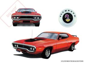 ポスター★『1972 プリムス・ロードランナー』クライスラー・ディーラーポスター★MOPAR/モパー/Road Runner/マッスルカー/426HEMI