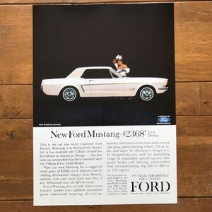  постер *1965 Ford * Mustang USA версия реклама постер #2*Ford Mustang/ Mustang /FOMOCO