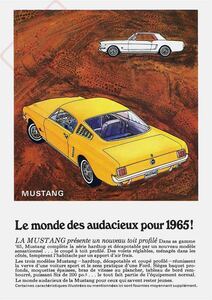 ポスター★1965 フォード・マスタング カナダ版 広告 #8★Ford Mustang/ムスタング/FOMOCO/ポニーカー/ブリット