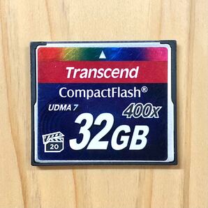★Transcend 32GB コンパクトフラッシュ 400x UDMA7★CompactFlash CFカード 中古★
