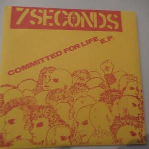 7 SECONDS-Committed For Life E.P. (US 6th Press? 7/On Addre