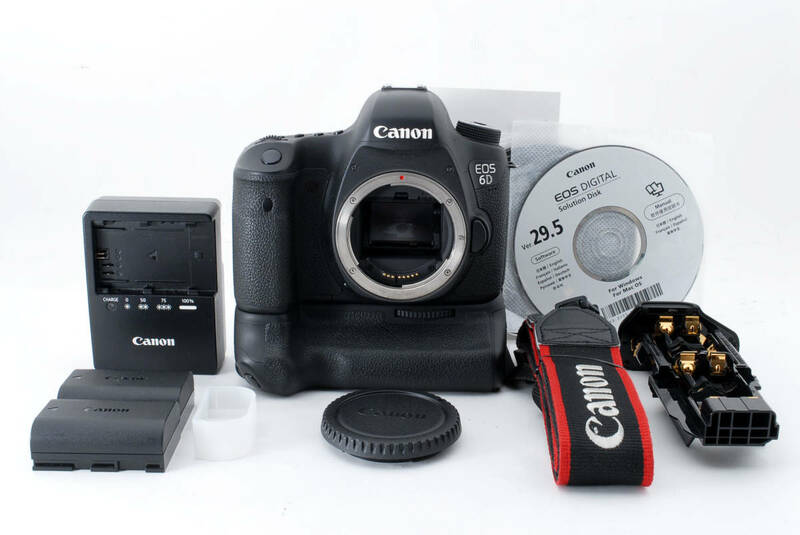 ◆美品◆Canon キャノン EOS 6D + BG-E13 デジタル一眼レフカメラ 予備バッテリー 6カ月動作保証 即決送料無料