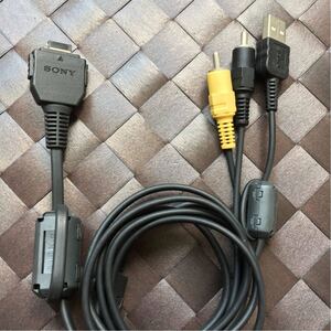 ★ソニーSONY純正品★Cyber-Shotマルチ端子専用USB・AVケーブル★デジカメ,PCパソコン,TVテレビ,接続用★TYPE1(VMC-MD1簡易版)ビデオコード
