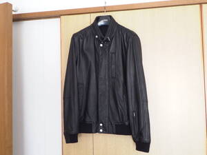 SOPHNET. WASHED LEATHER STAND COLLOR BLOUSON ソフネット レザーブルゾン サイズM 色黒ブラック SOPH-123042 