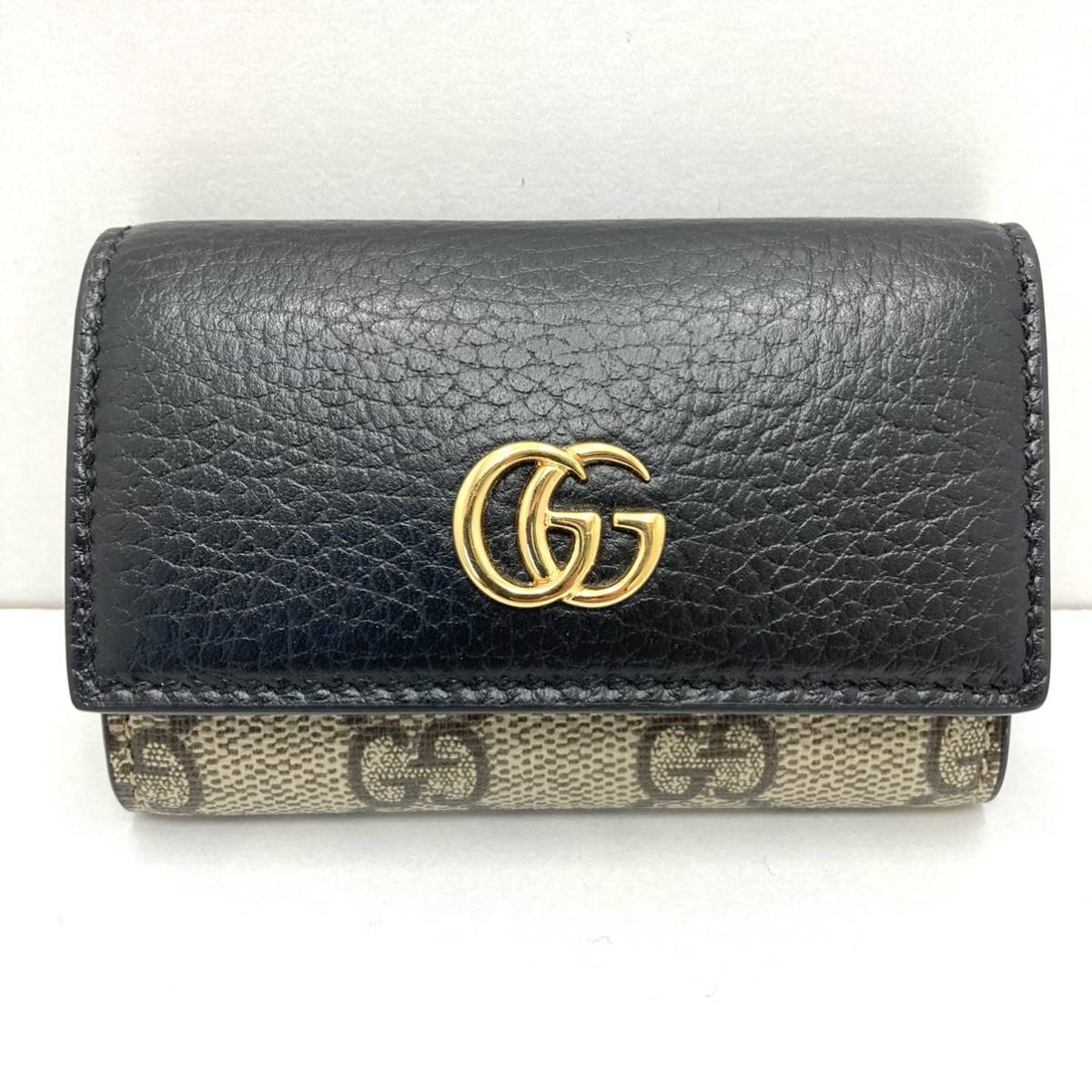 GUCCI グッチ 6連 極美品 マーモント ブラック キーケース 黒