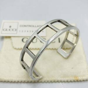  beautiful goods GUCCI Old Gucci SV925 bangle lady's Vintage storage bag attaching 