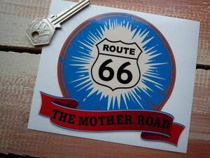 送料無料 海外 ルート66 The Mother Road 130mm ステッカー