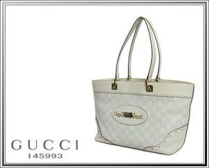 ☆GUCCI/グッチ シマ レザー トートバッグ 145993送料税込み！