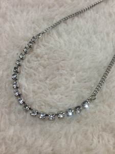  zirconia line. necklace * postage 120