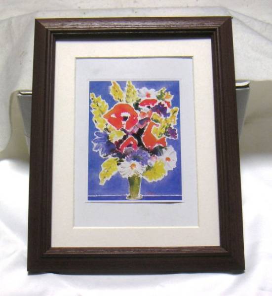 ◆ダモン｢夏の花束｣オフセット複製･木製額付･即決◆, 絵画, 油彩, 静物画