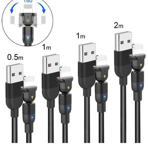 ライトニング ケーブル 急速充電&データ転送 180°充電可能